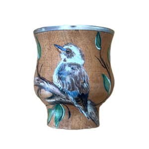 Wooden Handpainted MATE Cup
