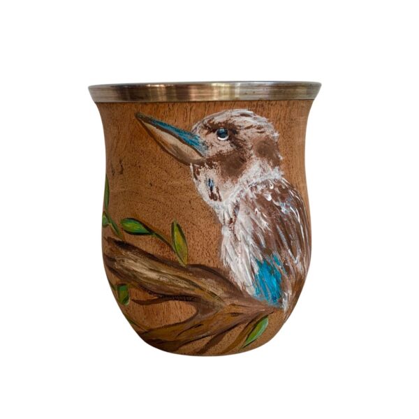 kookaburra-4.jpg Wooden Art MATE Gourd